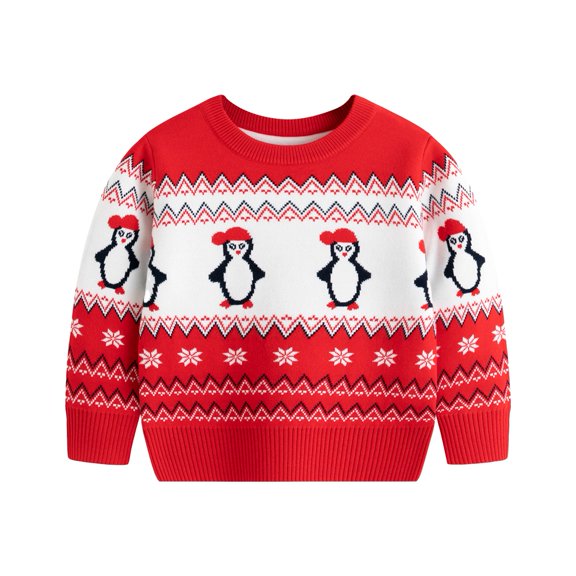 GYRATEDREAM 3-7T Toddler Girl Boy Ugly Christmas Sweater Blouse Pullover Sweatshirt Warm Crewneck Long Sleeve Tops Cute Fall Winter Clothes