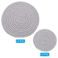 thumbnail image 3 of Unique Bargains 4 Pcs 4 Inch 7 Inch Plant Coasters Mat Pot Holders Plant Saucer Light Gray, 3 of 7
