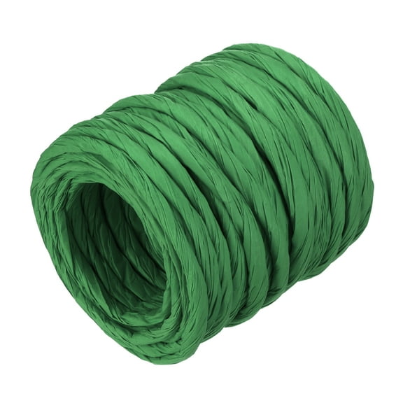 Raffia Paper Craft Rope Packing Rope 13 Yards Twisted Paper Dark Green
