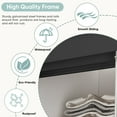 thumbnail image 4 of JUBEST 48"x80" Frosted Safety Glass Full Lite Powder Coated Black Steel Framed Sliding Closet Doors With Installation Hardware Kit, 4 of 8