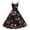 Multicolor, variant on Womens Halloween Wedding Guest Dress Crewneck Cocktail Dresses Pumpkin Ghost Witch Print Pretty 50's Dress Spaghetti Strap Sleeveless Vintage Ginger Outfit Ginger S