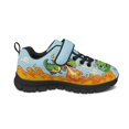 thumbnail image 2 of Uourmeti Dinosaur Sneakers for Boys Size 12.5 Flame Print Slip on Tennis Shoes Breathable Lightweight Running Athletic Sport Walking Shoes with Single Buckle, 2 of 7