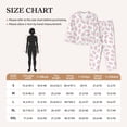 thumbnail image 4 of Fuzoiu Easter bunny footprint Print Women's Long-Sleeved Pajama,Lounge Button Down Nightwear,Womens Notch Collar Pajama Set-Small, 4 of 7