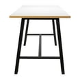 thumbnail image 4 of KFI Studios Midtown 6' x 3' Pub Table Set, Maple , 4 White KOOL Stools, 4 of 4