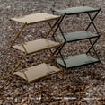 thumbnail image 2 of Camping Cups Bowls Detachable Storage Rack Hung Shelf With Panel Hole Aluminum Alloy Bracket Picnic BBQ Tableware Cookware Storage Rack Campsite Tools Shelf, 2 of 6