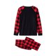 thumbnail image 5 of Pijamas navideños familiares Meihuid, conjuntos de pijamas navideños familiares a juego, top con estampado de alce azul y árbol de Navidad., 5 of 6