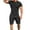 Black, variant on Stamzod Mens Short Sets 2 Piece Outfits Fashion Tracksuit Casual Short Sleeve Tshirt Shorts Slim Fitting Athletic Sports Sweatsuits