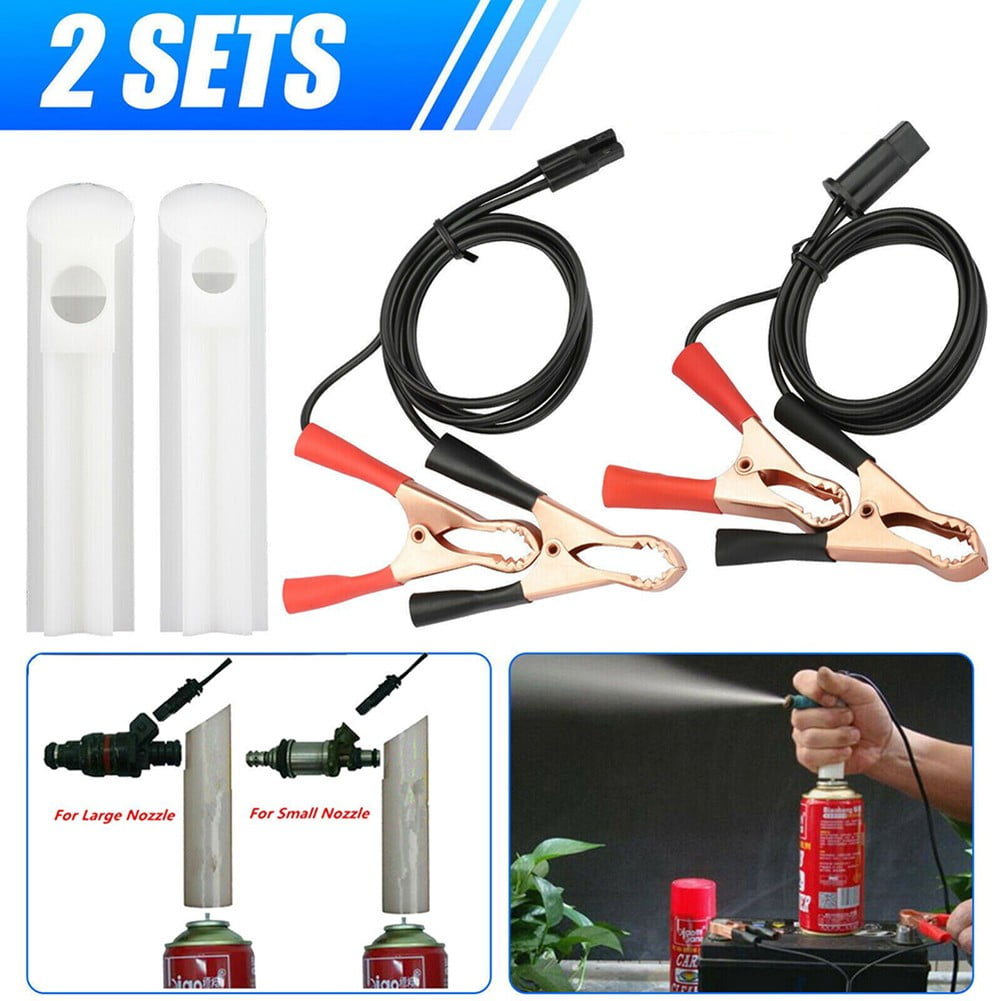 Universal Fuel Injector Flush Cleaner Adapter DIY Kit Car Cleaning Tool