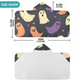 thumbnail image 4 of Yayeee Kids Hooded Towels Toddler Soft Absorbent Beach Bathing Wrap 50" x 23.5", Purple Halloween Ghosts, 4 of 5