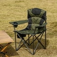 thumbnail image 5 of Mapskey Camping Chairs Oversized Folding  for Adults, Portable Outdoor Lawn Chairs with Cup Holder, Cooler Bag & Storage Pockets - for Camping Fishing Travel, 5 of 8