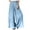 Sky Blue pants for women, variant on Summer Saving Wycnly on Sale Pants for Women Womens Casual Wide Leg Pants Vintage Linen Solid Elastic Waist Loose Palazzo Long Pants Plus Size Leisure Trousers