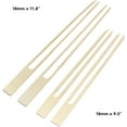 thumbnail image 3 of Wide Bamboo Double Prong Fondue Sticks Barbecue Grilling Kabob Skewers, 9.5" Long, 100 Pieces, 3 of 7