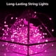 thumbnail image 2 of Fairy Lights EXF 50 LED, color rosa, funciona con pilas de 16 pies, paquete de 4, 2 of 6
