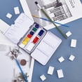 thumbnail image 6 of Empty Watercolor Tins Box with 12pcs Half Pans 8pcs Full Pans Watercolor Paint Palette Watercolor Tin Box with Lid Empty Watercolor Pans, 6 of 7