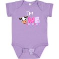 thumbnail image 3 of Inktastic I'm 1 Cute Cow and Polka Dots Boys or Girls Baby Bodysuit, 3 of 5