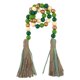thumbnail image 1 of Wood Beads Garland With Tassel For St Patrick's Day Celebration Decorative Item 85x1.5cm Featuring Rustic Style 1 Set, 1 of 3