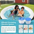 thumbnail image 4 of 211 Gallon Inflatable Hot Tub 4 Person Round with Control Panel, Portable Outdoor AirJet Hot Tub Spa with 110 Bubble Jets, Filter, Insulated Tub Cover and Floor Protector, Temperature up to 104°F, 4 of 9