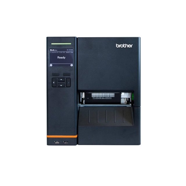 Impresora de etiquetas Brother TJ4420TN, térmica directa/transferencia térmica, Ethernet, USB, imprime etiquetas de hasta 4.1 Pulgadas de ancho