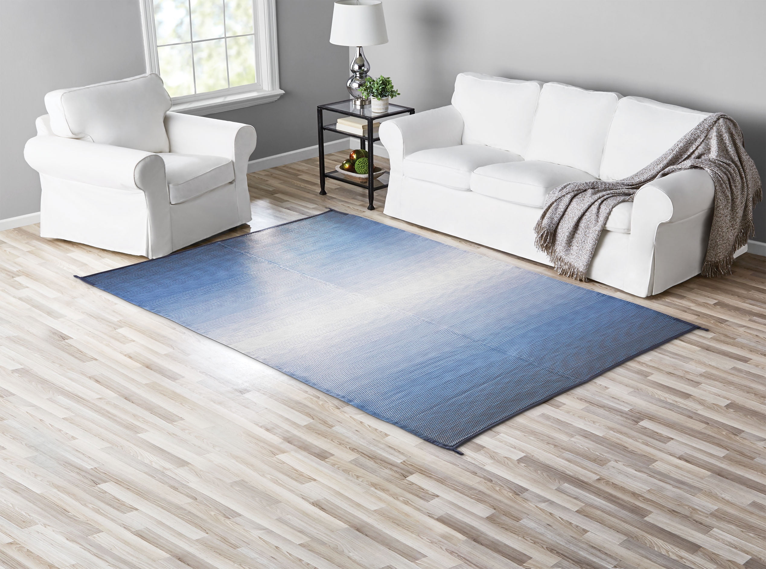 Auto Drive 6'x 9' Space Dyed Ombre RV Patio Mat, Perfect for RV Patios and Garden Patios, Polypropylene
