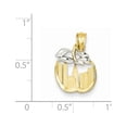 thumbnail image 2 of 14k Two-Tone Gold Cut-out New York Skyline in Apple Pendant - .7 Grams - Measures 19.1x12.6mm, 2 of 2