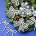 thumbnail image 6 of Dalrosia Glitter Christmas Bows Ornaments with Clip Metal Shiny Christmas Tree Decorations Bows for Wreath Garland Xmas Party Decorations Wedding Baby Shower Home Indoor Outdoor, 6 of 6