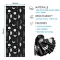 thumbnail image 2 of Black White Cloud Moon Star Pattern Hot Yoga Mat Towel Non Slip for Hot Yoga - Quick-Drying Yoga Mat Cover with 4 Corner Pockets with Travel Bag - Hot Yoga Towel Non Slip 74"x26", 2 of 6