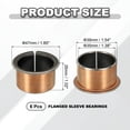 thumbnail image 2 of Uxcell 6Pcs Cojinete de manga con brida, 35mm de diámetro x 39mm de OD x 26mm de longitud, 47 x 2.0mm de diámetro de brida x t Cojinetes de bronce sinterizado autolubricantes para equipos industriales, 2 of 6