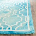 thumbnail image 4 of Safavieh Dip Dyed Turquoise Contemporary Rug - 4' x 6', 4 of 4