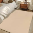 thumbnail image 5 of Khaki Solid Color Area Rugs Collection 2.7'x5', Aesthetics Contemporary Luxury Non Slip Indoor Rectangle Throw Runner Rug Floor Mat Carpet for Living Room Dining Table Bedroom Nursery, 5 of 9