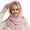 Light Pink, variant on Womens Stylish Knit Beanie with Integrated Scarf Winter Warm Earflap Cap 2-in-1 Thermal Hooded Hat for Cold Weather
