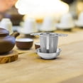 thumbnail image 4 of Matoen Lace Tea Maker 304 Stainless Steel Gold Tea Filter Tea Leakage Tea Filter Tea Separator, 4 of 5
