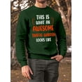 thumbnail image 2 of Awesome Traffic Warden Look Like Sweatshirt Men -Smartprints Designs, Male 3X-Large, 2 of 3