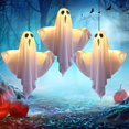 thumbnail image 3 of DEELLEEO Halloween Decorations Outdoor Clearance 16‘‘ Spooky Ghost  with String Lights Battery Operated  Easy to Assemble Ghost Decorations for Front Porch Yard(1Pc), 3 of 8