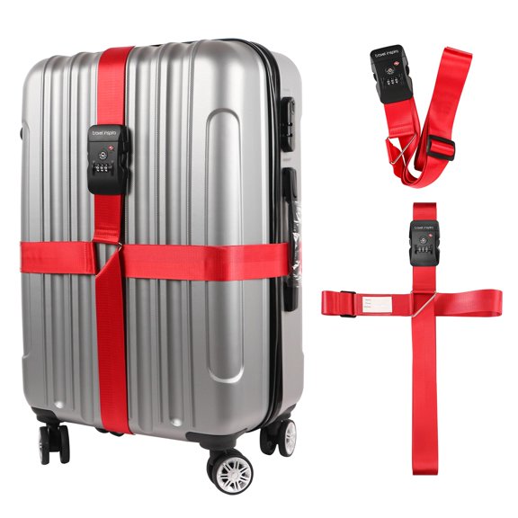 Correas de equipaje Travel Inspira con candado TSA para maletas de 50 a 81 cm