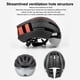 thumbnail image 4 of Casco de bicicleta ajustable Tholdsy IPX5 USB con gafas de montaña negro Blanco, 4 of 6