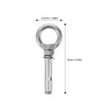 thumbnail image 2 of GETAJGHSD 2pcs Eye Bolt Stainless Steel for Outdoor Use Heavy Duty Fixing, 2 of 5