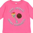thumbnail image 4 of Inktastic Less Upsetti More Spaghetti Boys or Girls Long Sleeve Toddler T-Shirt, 4 of 5