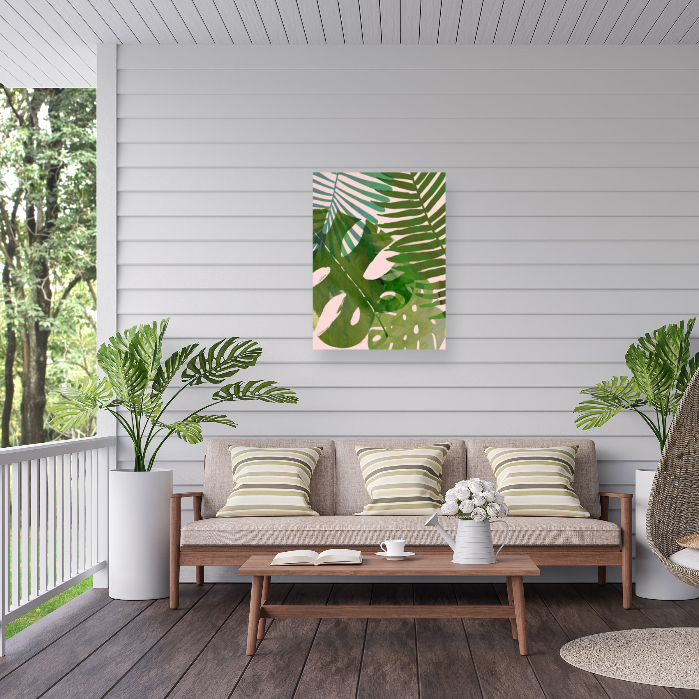 Victoria Borges 'Tropical Tangle II' Outdoor Canvas 47x35