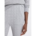thumbnail image 4 of Free Assembly Women's Cozy Yarn Wide Leg Cable Knit Sweater Pants, Size XS-XXL, 4 of 5