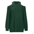 thumbnail image 5 of Aoochasliy Womens Sweaters Clearance Pullover off-the-shoulder Raglan Long-sleeved, 5 of 7