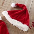 thumbnail image 5 of Toddler Boy Santa Outfit Long Sleeve Tops Pants Hat Belt Toddler Xmas Santa Suit Set Boys Christmas Outfit Festive Dress Outfit 12-18 Months, 5 of 7
