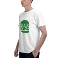 thumbnail image 5 of Burger King Logo Men'S Basic Short Sleeve T-Shirt Fashion White Xx-Large, 5 of 8