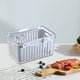 thumbnail image 1 of Contenedores para refrigerador con tapa | Juego de 3 piezas para frutas y verduras | Cesta de drenaje y rastreador de frescura | Contenedores organizadores apilables para refrigerador, 1 of 5