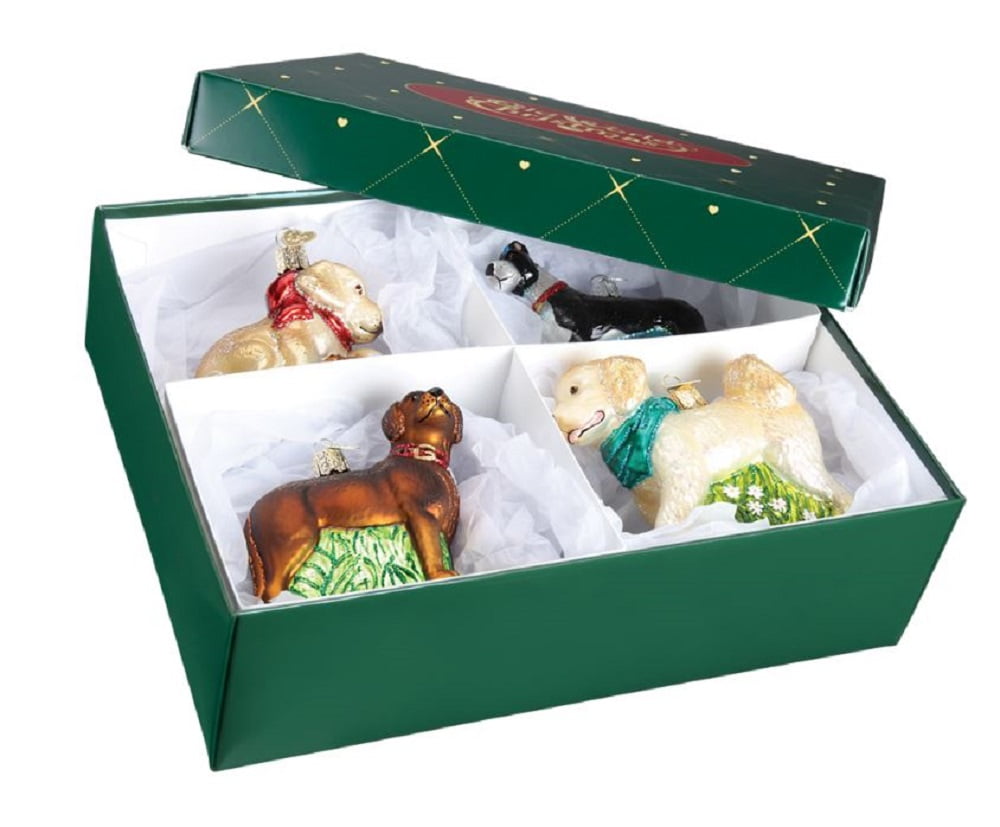 Old World Christmas Tree Ornament Storage Box Container Fits 3 or 4