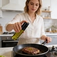 thumbnail image 2 of Oil Sprayer for Cooking Light-Proof Olive Oil Sprayer Mister with Scale, 100ml Olive Oil Spray Bottle 304 Stainless Steel Black Head for Air Fryer Salad BBQ Baking Kitchen Gadgets, 2 of 4