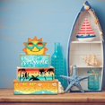 thumbnail image 2 of Set de decoración de bandejas escalonadas de madera para verano Britimes Sunshine, 2 of 7