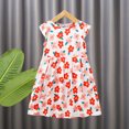 thumbnail image 4 of Aoujea Up to 50% off Gifts for Girls Summer Toddler Baby Girls Sleeveless Dress Graphic Print Children's Clothing, 4 of 5
