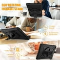 thumbnail image 5 of Galaxy Tab A7 Case 2020,Hybrid Shockproof Rugged Heavy Duty Full-Body Drop Protection Stand Kids Case with Shoulder Strap for Galaxy Tab A7 10.4" 2020 SM-T500/T505/T507,Black, 5 of 7