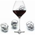 thumbnail image 3 of 5 Pcs Stainless Steel Skull Head Shaped Reusable Ice Cubes for Cooling Wine Beverage, 3 of 5