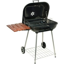 22" Deluxe Covered Brazier Grill w/Shelf